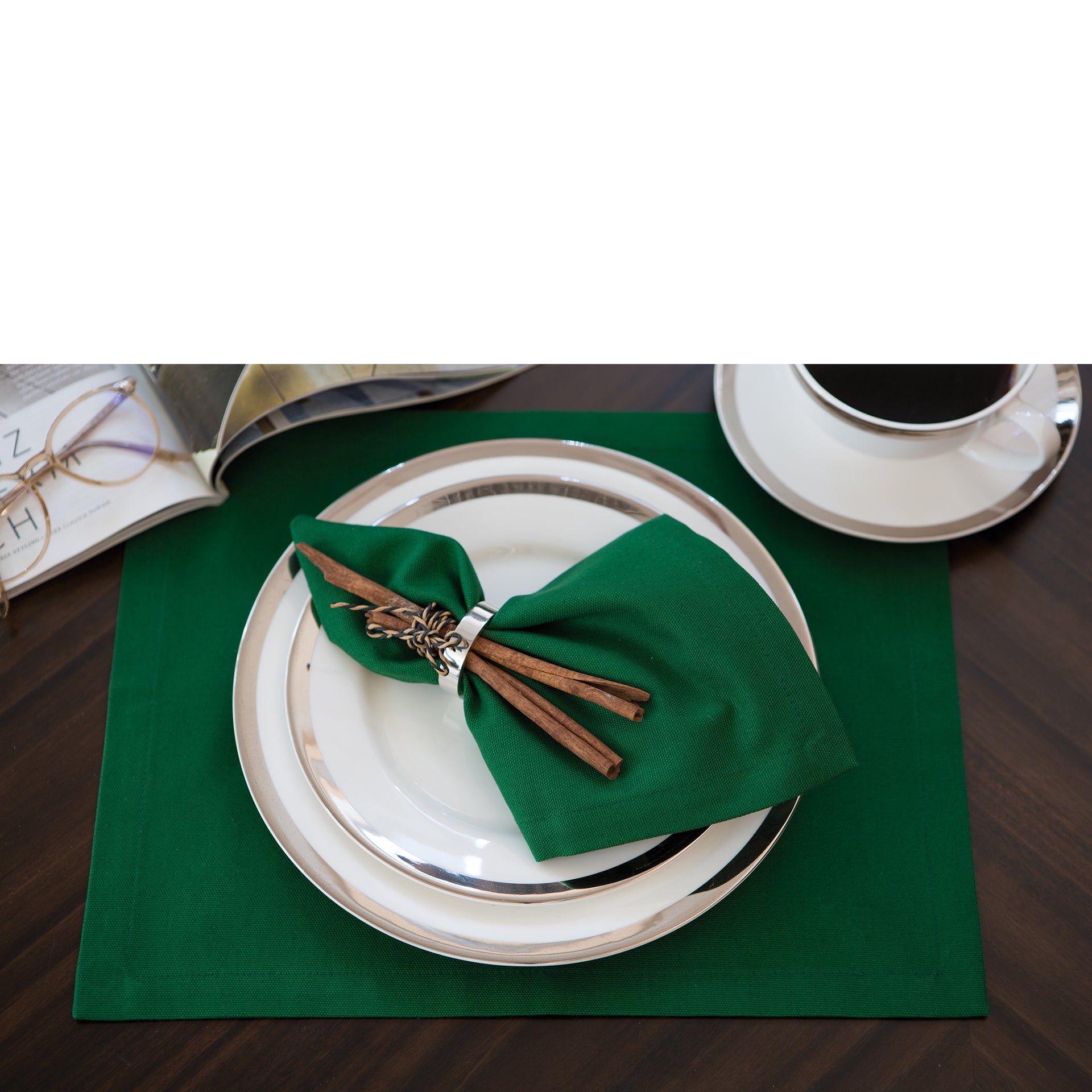 BENTE Platzset dunkelgrün