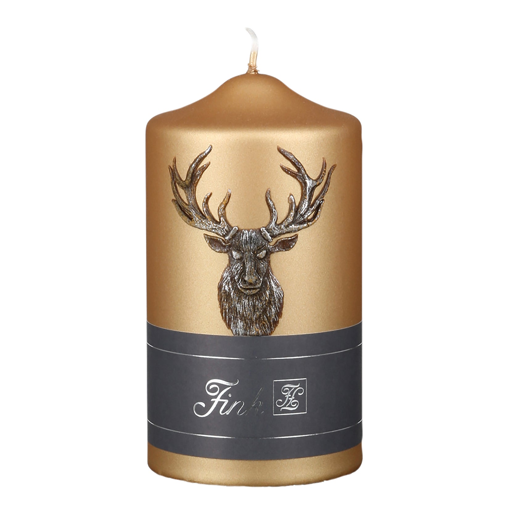 CANDLE Stumpenkerzen goldfarben