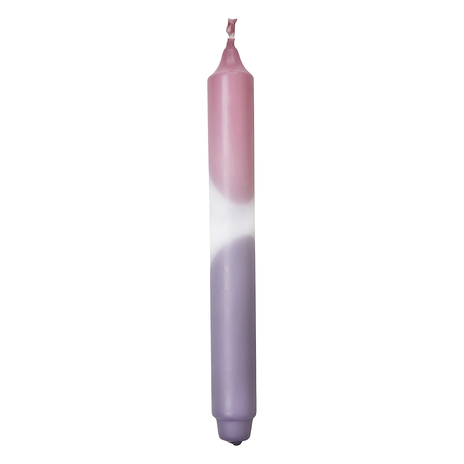 CANDLE 2 farbig getauchte Stabkerze rose