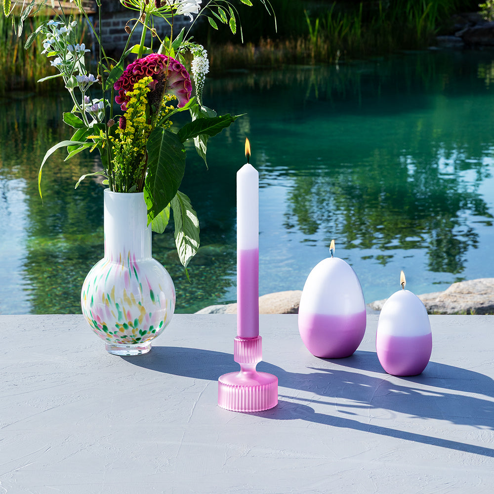 CANDLE Eikerze fuchsia