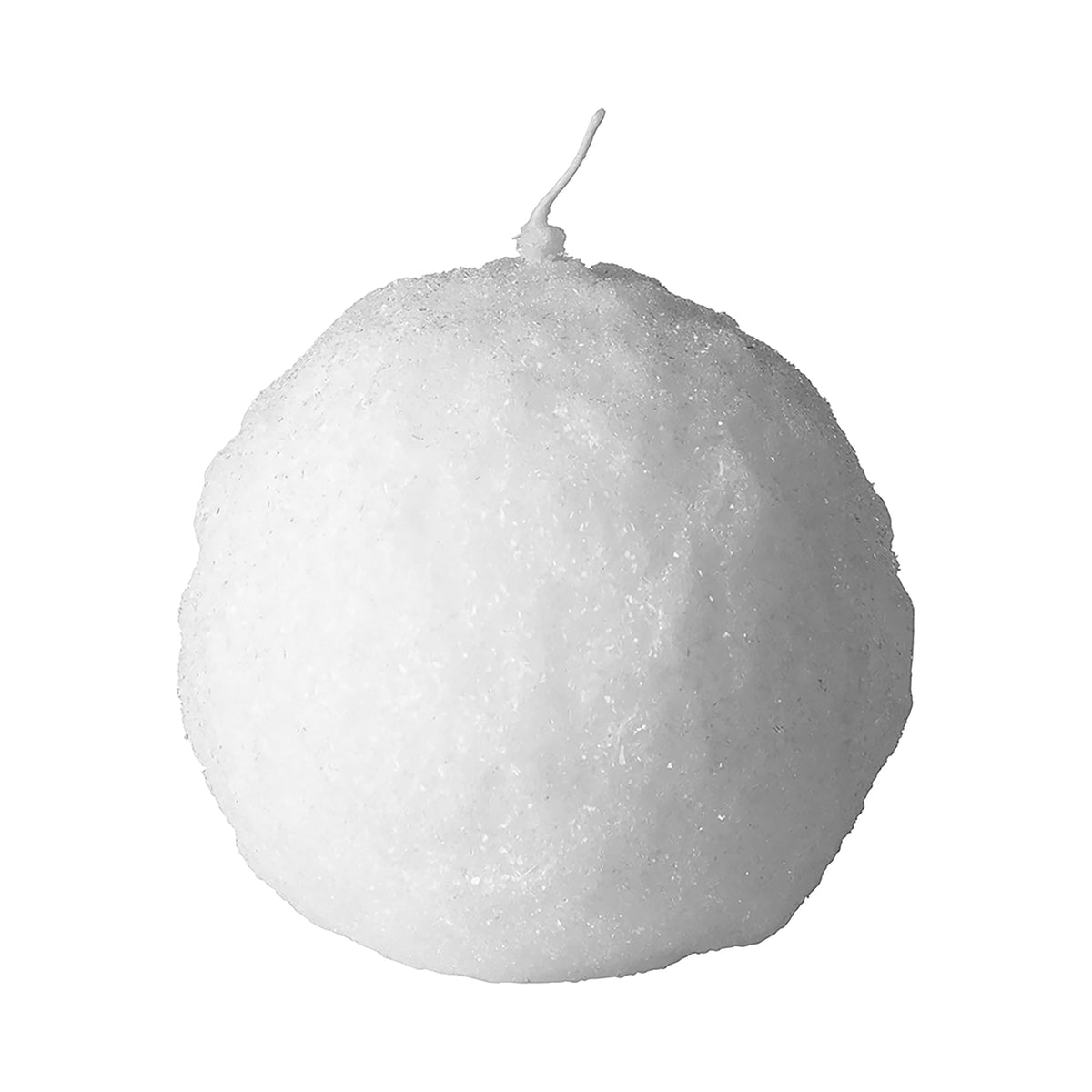 CANDLE Schneeball Kerze weiß