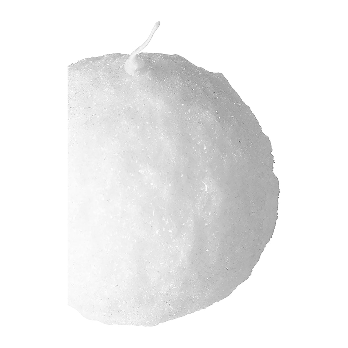 CANDLE Schneeball Kerze weiß