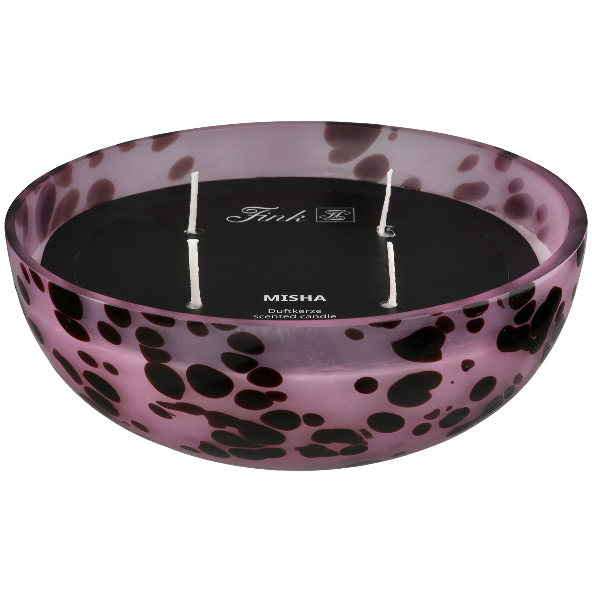 MISHA Duftkerze im Glas rosa