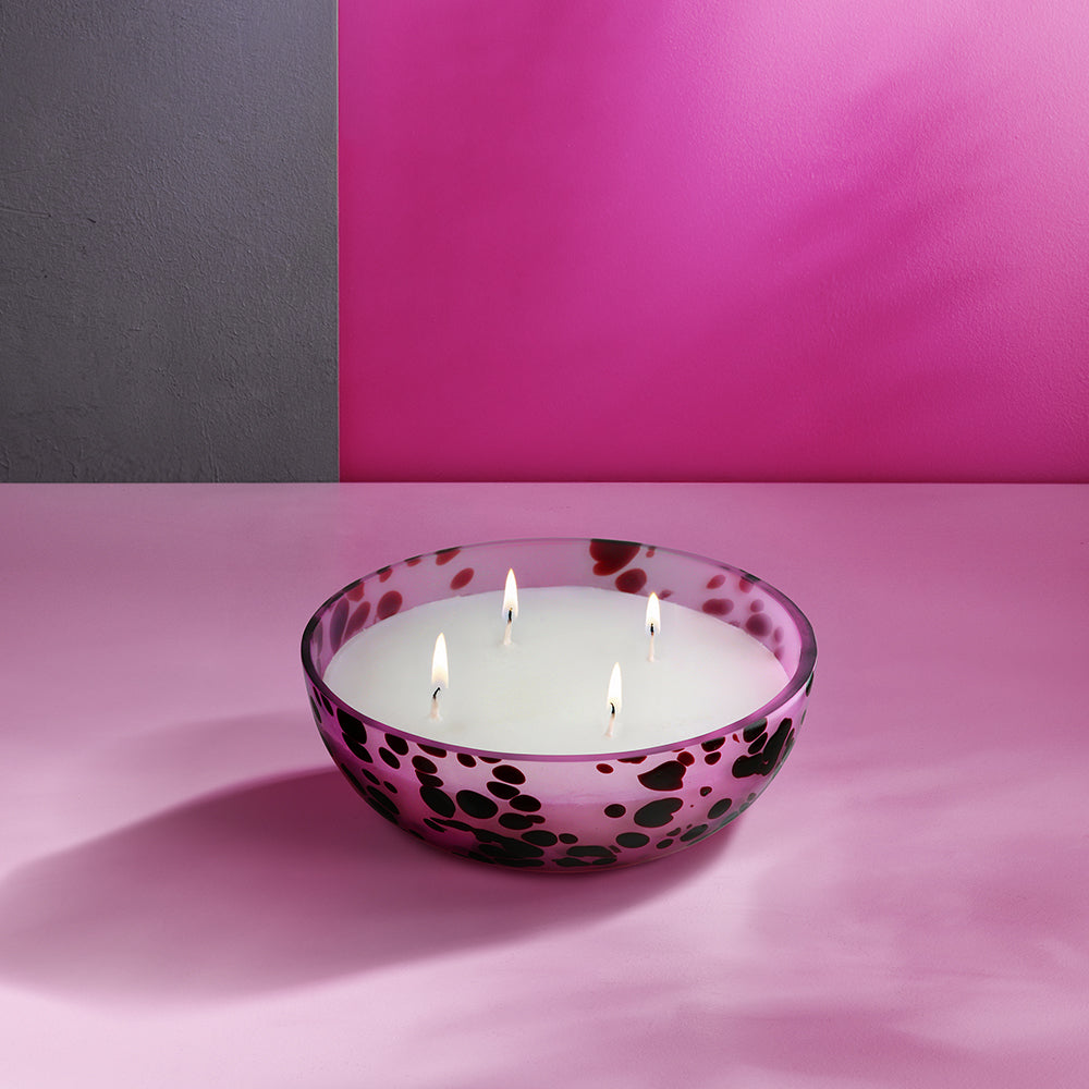 MISHA Duftkerze im Glas rosa