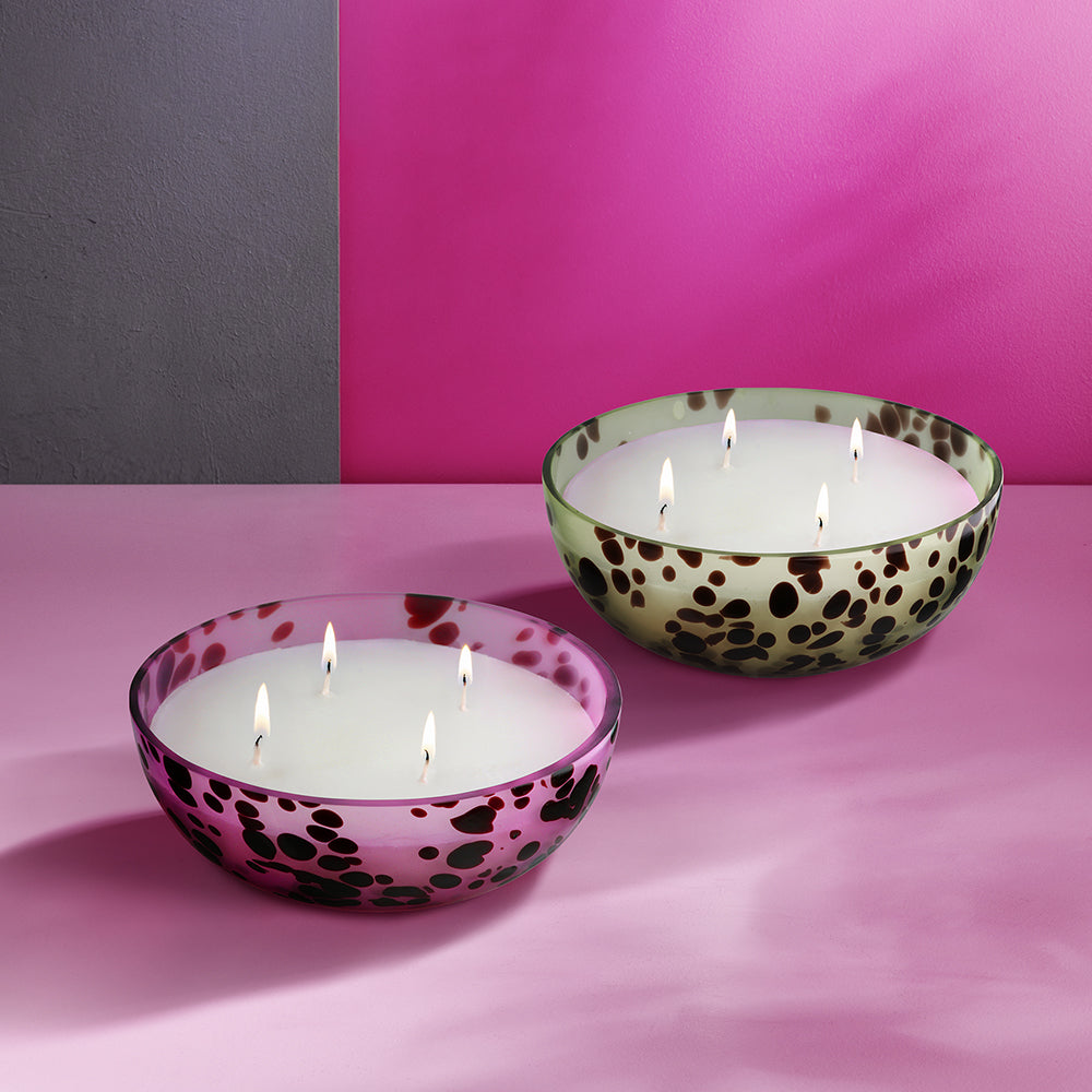 MISHA Duftkerze im Glas rosa