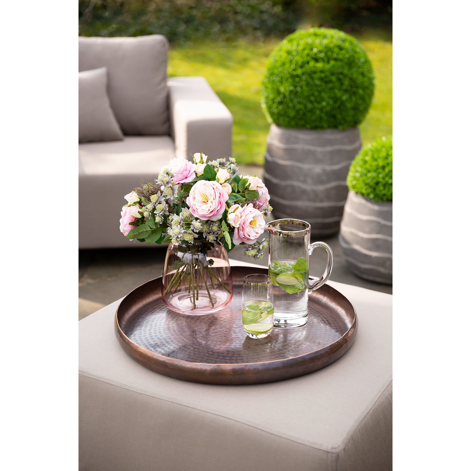 PLATINUM Glaskrug transparent