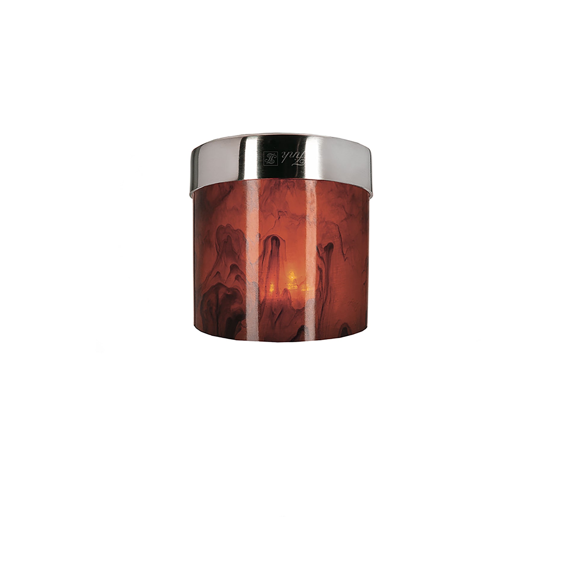 BOLINA Teelichthalter für LED-Teelicht silberfarben