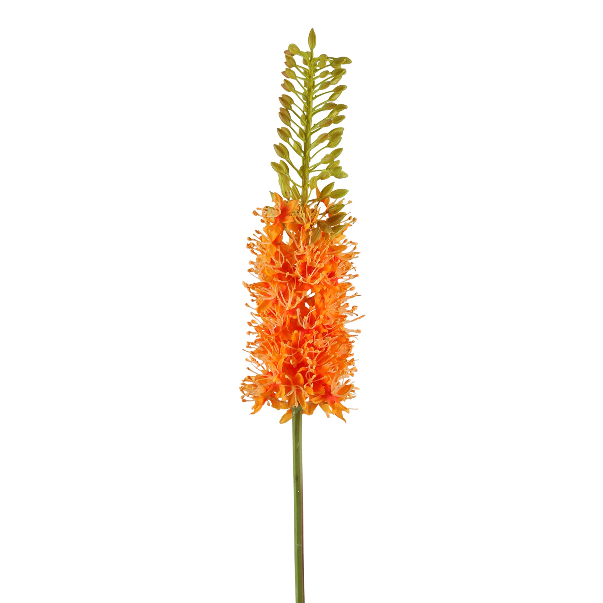 STEPPENKERZE Kunstblume orange