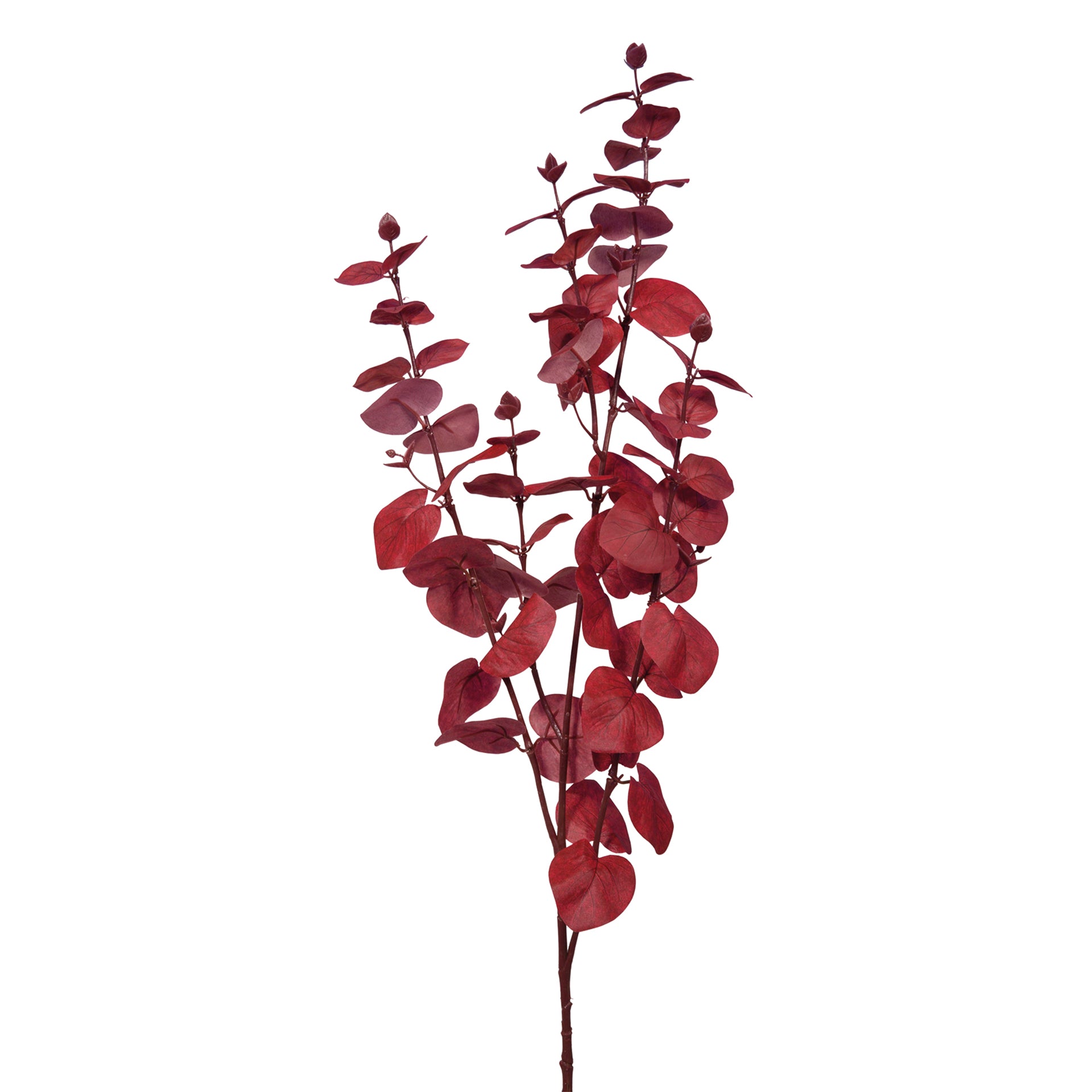 BLÄTTERZWEIG Kunstblume rot