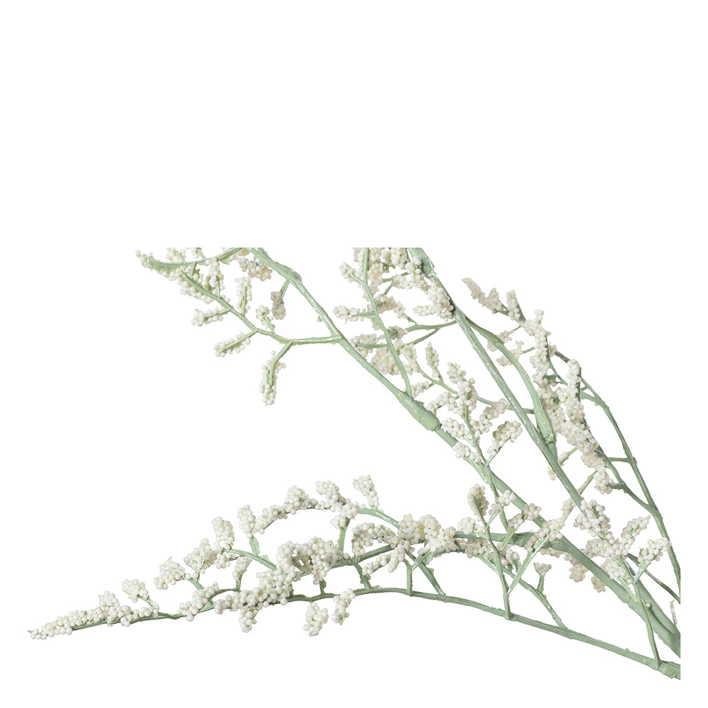 BLÄTTERZWEIG Kunstblume weiß