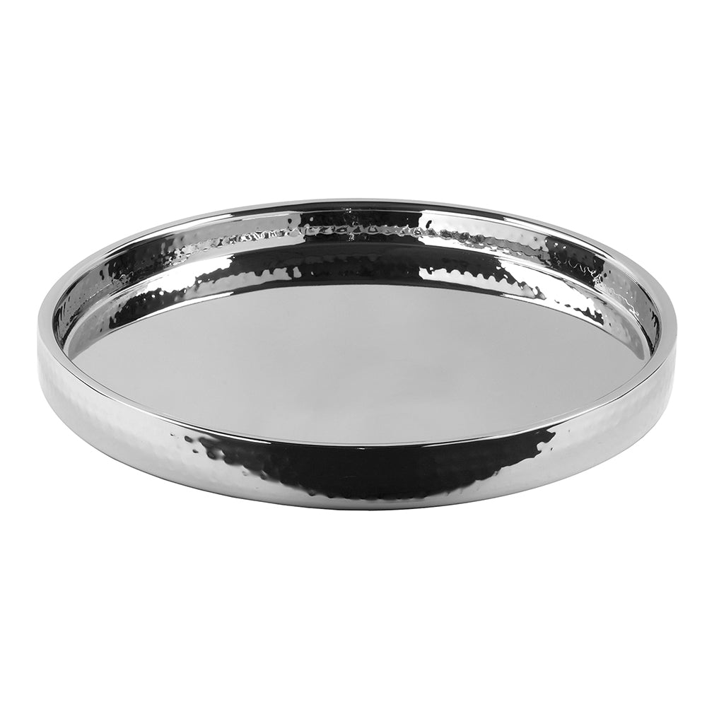 KALAS Barset bestehend aus Weinkühler und Tablett silberfarben