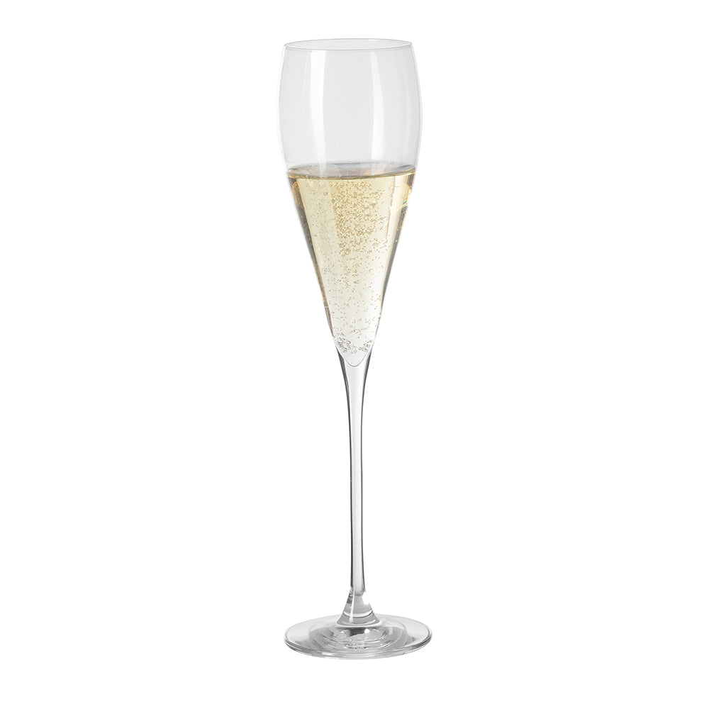 KALAS Barset bestehend aus Punchbowl und 4 Champagner-Gläsern transparent