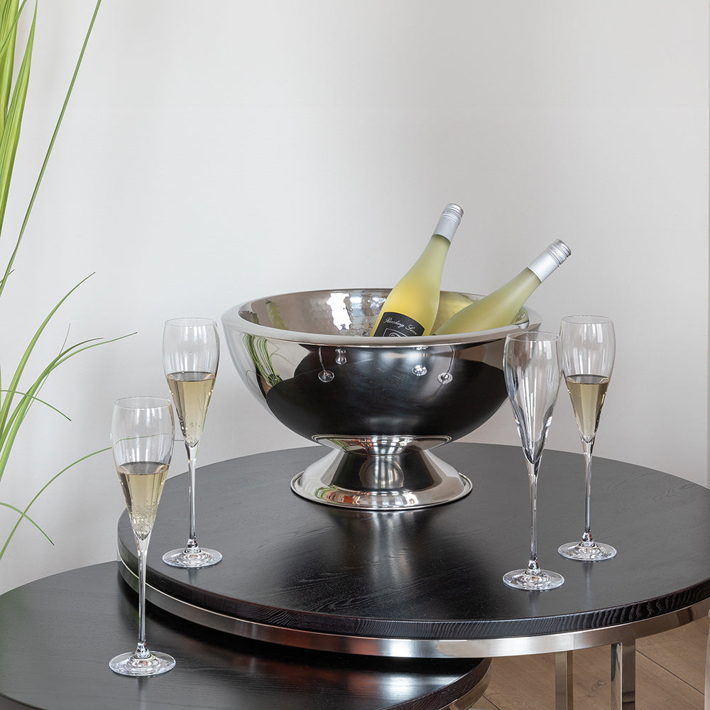KALAS Barset bestehend aus Punchbowl und 4 Champagner-Gläsern transparent