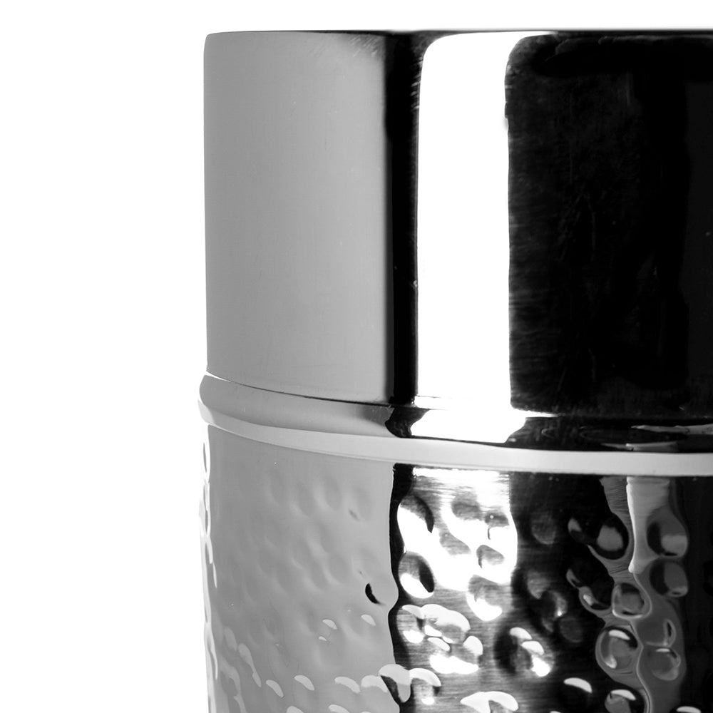 NASSAU 2er Set Stumpenkerzenhalter silberfarben