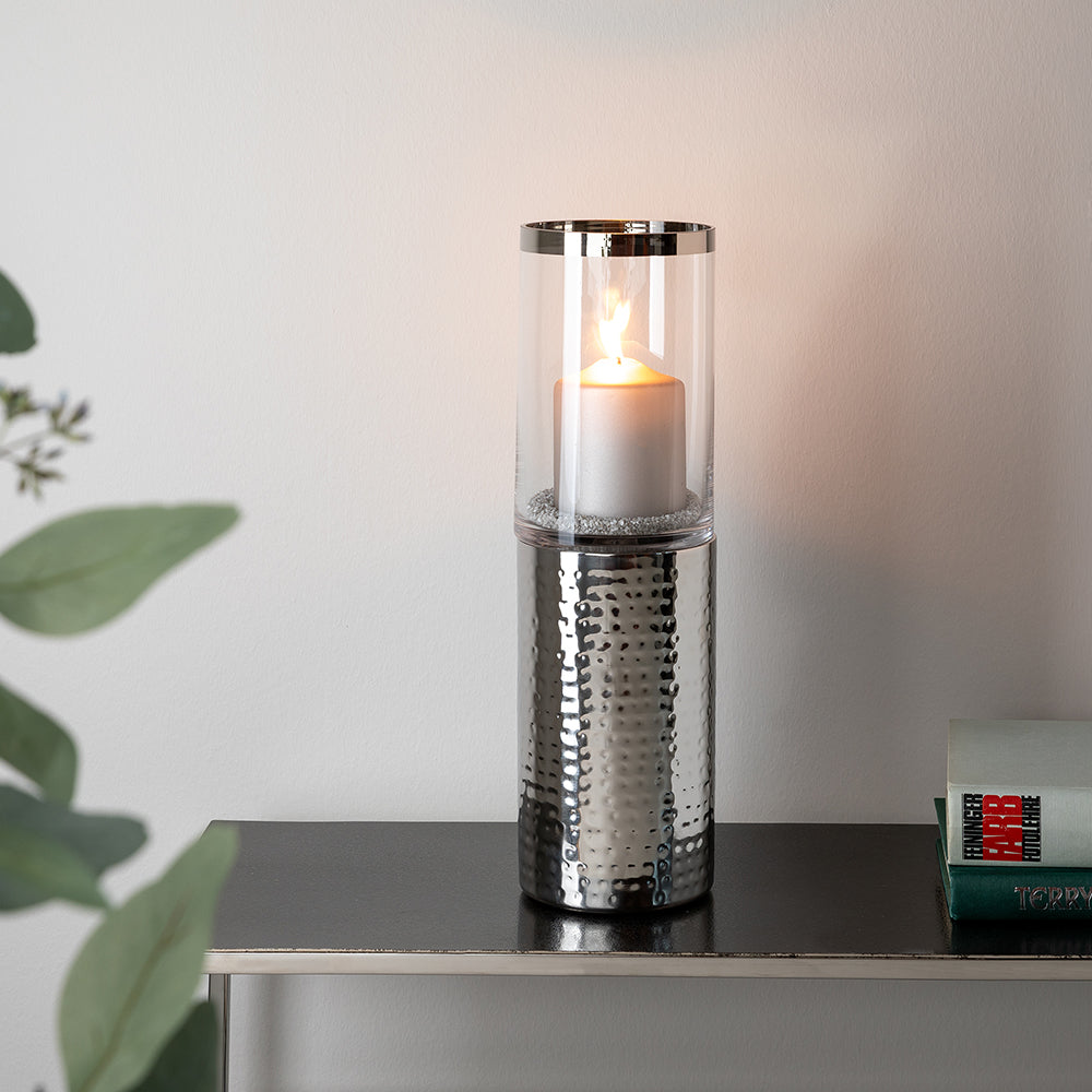 KALAS Windlicht mit Glas transparent