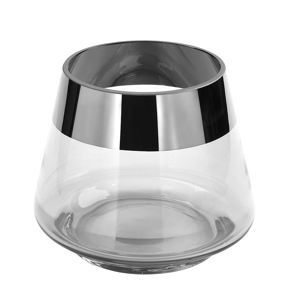 JONA 2er Set Teelichthalter transparent