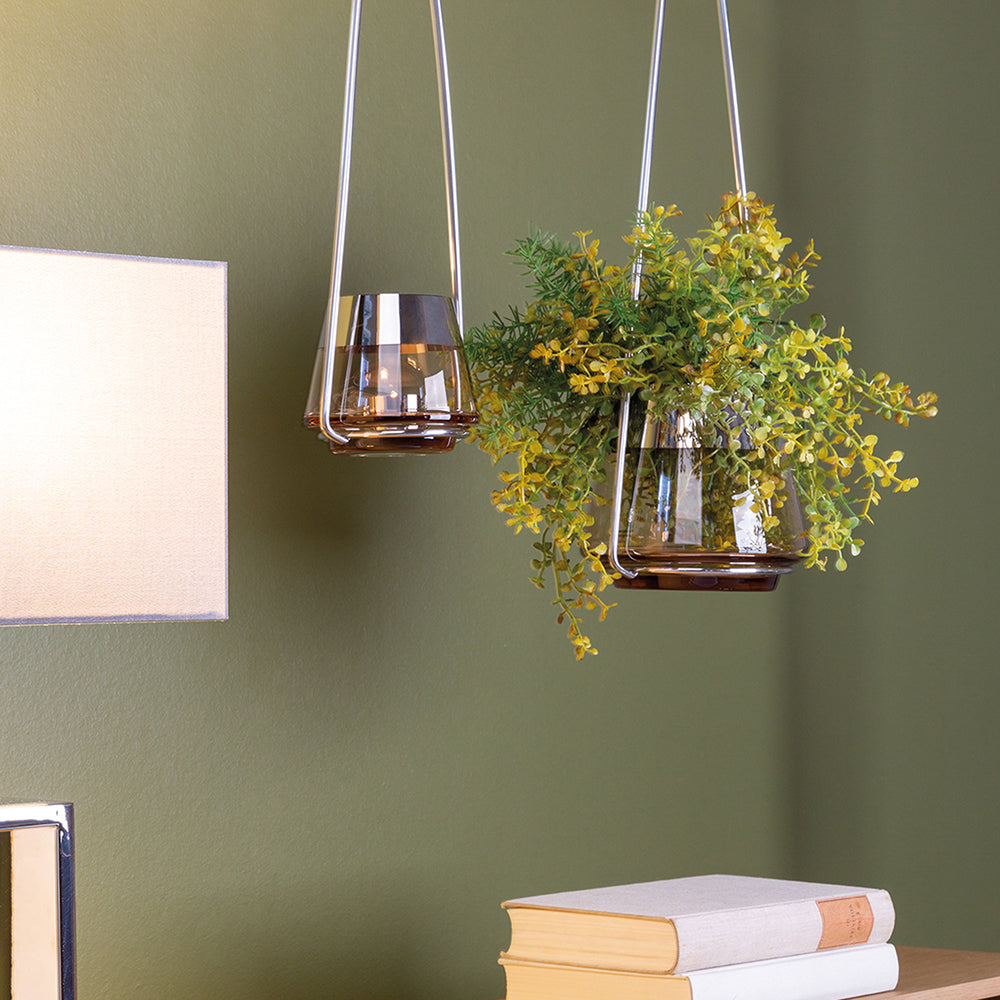 JONA 2er Set Teelichthalter sand