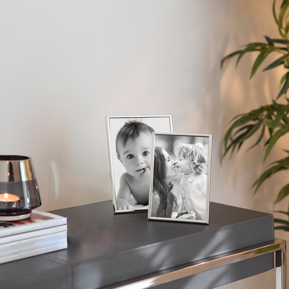 NIKO 2er Set Bilderrahmen silberfarben