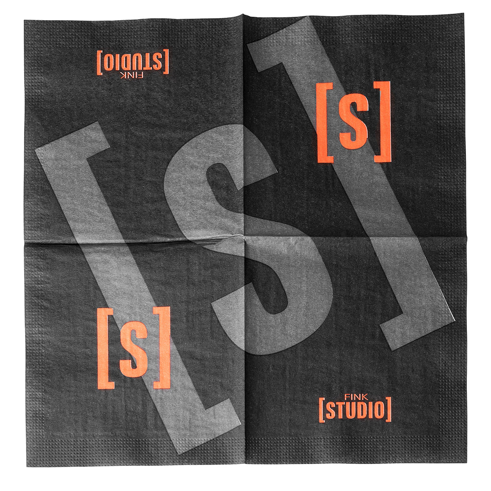 FINK STUDIO Papierserviette schwarz
