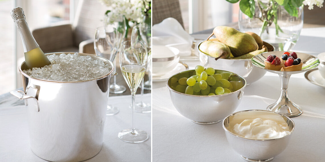 Fink: Silber gefärbte Wohnaccessoires in zeitlosem Design